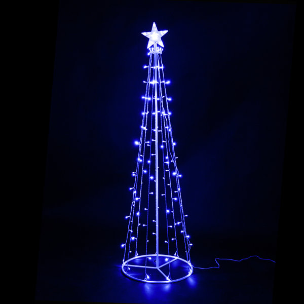 HiLine Gift Ltd. Artificial Christmas Tree with LED Lights and Star on
